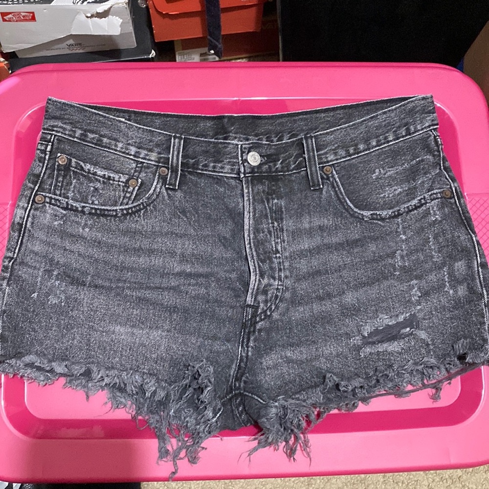 Levis 501 Black Shorts